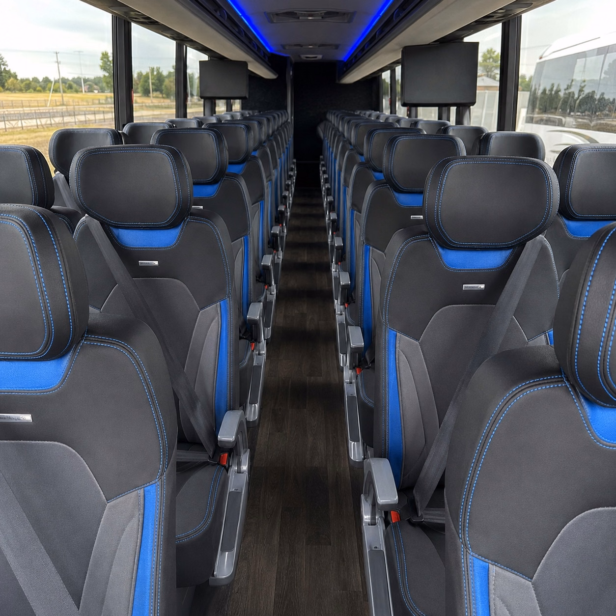 hawthorne charter bus interior